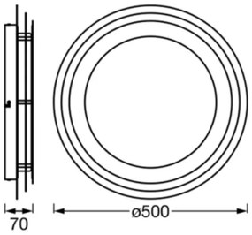 Ledvance - LED Stropné svietidlo ORBIS SPIRAL LED/38W/230V