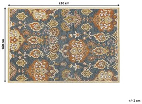 Vlnený koberec 160 x 230 cm viacfarebný UMURLU Beliani
