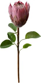 Fialová umelá dekorácia kvetina Protea - 10*10*65 cm