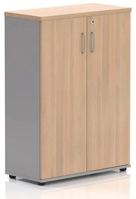 Stredná skriňa Visio LUX 80 x 38,5 x 113 cm, dub