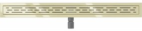 Mexen Flat M01 nerezový sprchový žľab  90 cm, zlatá, 1520090-15