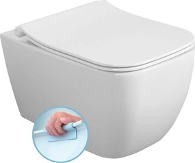 Isvea VEA, závesná WC misa, Rimless, 34,5x52cm, biela, 10VA02004