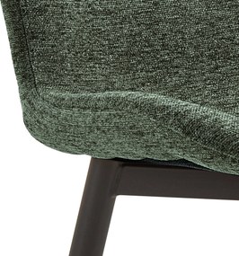 FIORA Zelené (tkanina Apia 352)/čierny rám - MODERNÁ ČALÚNENÁ STOLIČKA DO OBÝVAČKY/ JEDÁLNE LOFT