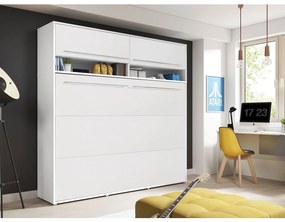 Sklápacia posteľ Concept Pro II, Farby: biela, Rozmer postele: 140x200