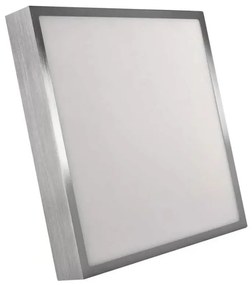 LED Stropné svietidlo LED/28,5W/230V 3000/3500/4000K 30x30 cm chróm