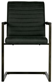 Čierna jedálenská stolička WOOOD Bas