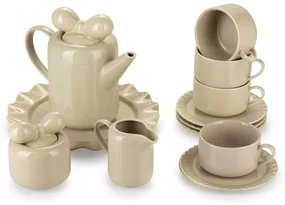 Čajový/kávový set Sofia Beige1
