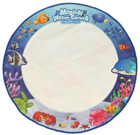 KIK Vodná podložka na maľovanie vodné kreslenie značky šablóny šablóny valec 80 cm kolo vodný svet