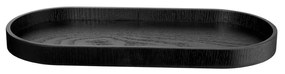 ASA Selection Drevená tácka SONOKO oválna 35,5x16,5cm čierna