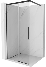 Mexen Rox, sprchová stena 80 x 200 cm, 8mm číre sklo, čierny matný profil, 8C2-080-003-70-00