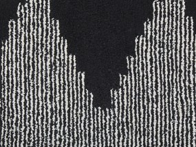 Bavlnený koberec 160 x 230 cm čierna/biela BATHINDA Beliani