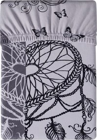 Plachta z mikrovlákna TIRSO sivobiela 90x200 cm