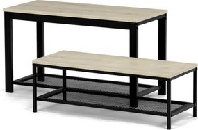 Set dvoch botníkov prírodný ABO-W2124 SON (2 ks)