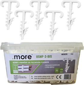 ECOLIGHT Držiak dvojitého H-kábla - 500 ks