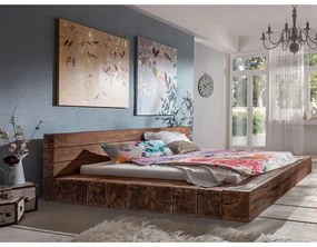 furniture-nabytek.cz - Masívny drvič postelí z mangového dreva, lakovaný, hnedý