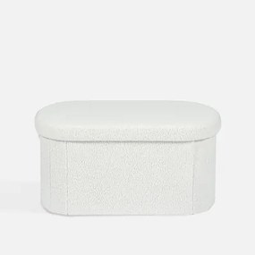 Skladacia taburetka biela 76x38x38 cm