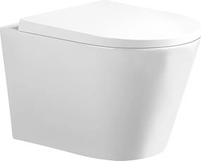 BPS-koupelny Závesná WC misa so SoftClose sedadlom HYD-4772, biela