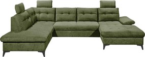XXXLutz SEDACIA SÚPRAVA, textil, olivovozelená MID.YOU - Sedačky - 002220053713