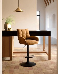 Barová stolička Marilla, otočná, s nastaviteľnou výškou – škoricová (54840002)