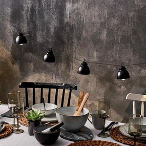 WAREHOUSE Světelená reťaz s kovovými lampičkami do zásuvky