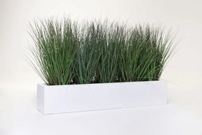 Balkónový hrantík FLOBO, sklolaminát, šírka 80 cm, biely mat