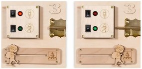 Interaktívna detská tabuľa - 50x37,5 cm - prírodná - typ 3