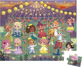 Janod Puzzle v kufríku 36ks: Princezné