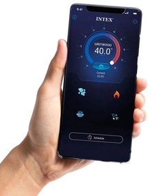 Nafukovacie jacuzzi s hydromasážou a Wi-Fi ovládaním 4 osoby