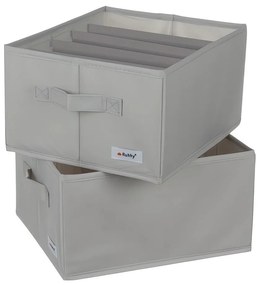 Ruhhy 22485 Organizér na oblečenie 2 x 15 l, sivá