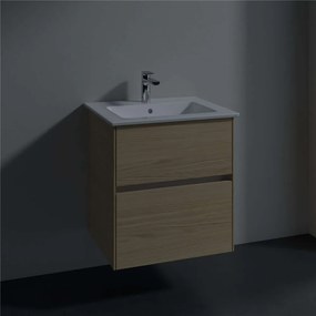 VILLEROY &amp; BOCH Collaro závesná skrinka pod umývadlo, 2 zásuvky, 561 x 480 x 610 mm, Nordic Oak, C14200VJ