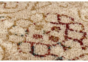 Vlnený kusový koberec Pamuka krémovo vínový 66x100cm