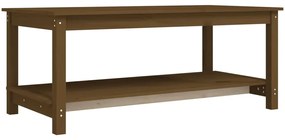 vidaXL Konferenčný stolík medovo-hnedý 110x55x45 cm borovicový masív