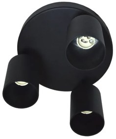 Bodové svietidlo FARGO 3xGU10/30W/230V čierna