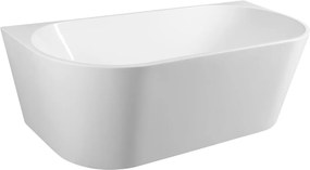 Aqualine Aqualine, TAJO nástenná stojaca vaňa 180x80cm, biela, E1990