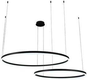 LED Stmievateľný luster na lanku LED/128W/230V 3000-6500K + diaľkové ovládanie