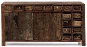furniture-nabytek.cz - Masívny príborník Madurai II z recyklovaného dreva, neupravený, hnedý – 150×40×75 cm