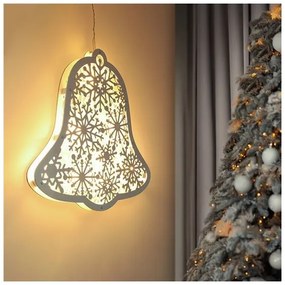 Solight 1V296 - LED vianočná dekorácia 9xLED/2xAA, teplá biela, zvonček