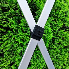 BRIMO Záhradný altánok 3x3m - s 3 stenami - Zelená 35