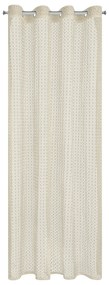 ZÁCLONA NA KRÚŽKOCH MIRELLA 140X250 CM BÉŽOVÁ