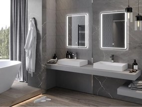 Mexen Zusa kúpeľňové zrkadlo s podsvietením 60 x 80 cm, LED 6000K, proti hmle - 9808-060-080-611-00