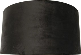 Zamatové tienidlo čierne 50/50/25 so zlatým interiérom