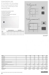 Kaldewei Cayonoplan - Sprchová vanička 1200x900 mm, so zníženým polystyrénovým nosičom, Perl-effekt, alpská biela 362347983001