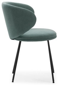 Zelené čalúnené jedálenské kreslá v súprave 2 ks Rush – Marckeric