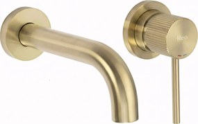 Rea Lungo Grip, podomietková umývadlová batéria, zlatá matná, REA-B7431