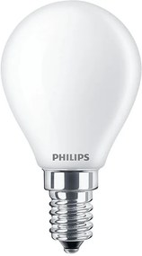 LED žiarovka guľová E14 P45 6,5W = 60W 806lm 2700K teplé vlákno Mlieko PHILIPS