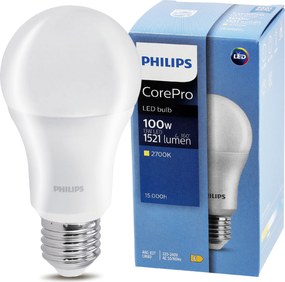 SADA 6x LED žiarovka E27 PHILIPS 13W = 100W 1521lm Farba 2700k Premium A60