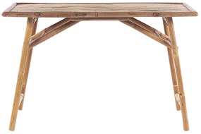 Záhradný bambusový stôl svetlé drevo MOLISE Beliani