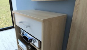 Predsieňová stena Vincent, dub sonoma/biela