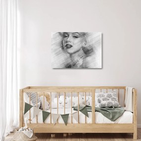 Sklenený obraz - Portrén Merilyn Monroe (70x50 cm)