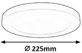 Rabalux LED stropné svietidlo s pohybovým čidlom Sonnet 30W | 2800lm | 4000K | IP20 - priemer 33cm